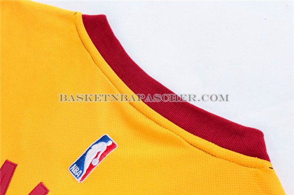 Maillot Manche Courte Cleveland Cavaliers James Jaune